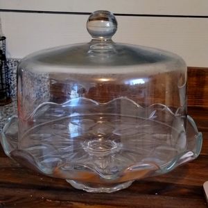 Princess Heritage House 12"pedestal cake stand & dome